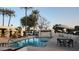 Relaxing community pool area with lounge chairs and shade umbrellas at 8749 E Via De Sereno --, Scottsdale, AZ 85258