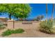 Elegant Parkridge community entrance sign surrounded by lush desert landscaping at 9853 W Tonopah Dr, Peoria, AZ 85382