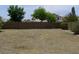 A spacious backyard with a privacy fence at 11206 W Granada Rd, Avondale, AZ 85392