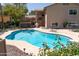 A refreshing pool with a lounging deck creates a backyard oasis, perfect for relaxation and entertainment at 1213 N Raven --, Mesa, AZ 85207