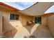 Private patio area with shade and seating, perfect for outdoor relaxation and entertaining at 13251 W Aleppo Dr, Sun City West, AZ 85375