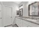 Beautiful bathroom features granite counters, dual sinks, and modern fixtures at 14240 S Overfield Rd, Arizona City, AZ 85123