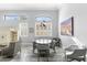 Open concept dining room featuring gray walls, modern lighting, and tiled floors at 14442 N Prickly Pear Ct, Fountain Hills, AZ 85268