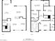 Detailed two-story floor plan with room dimensions, showing layout of kitchen, bedrooms, living spaces, and baths at 21141 W Main St, Buckeye, AZ 85396