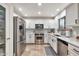 Updated kitchen featuring stainless steel appliances, white cabinets, and quartz countertops at 22412 N 20Th Pl, Phoenix, AZ 85024