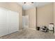 Bedroom featuring neutral walls, plush carpet, and a closet for storage, ceiling fan at 13615 W Merrell St, Avondale, AZ 85392