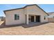 Exterior view of the home's backyard showing the home's construction at 15778 W Cheryl Dr, Waddell, AZ 85355