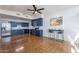 Contemporary kitchen featuring stainless steel appliances and bright lighting at 1660 W 7Th Pl, Mesa, AZ 85201