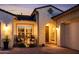 Inviting front of house with stone accents, a paver driveway, and desert landscaping at 2535 E Thornton Ct, Gilbert, AZ 85297