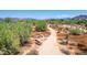 Scenic community walking trail with seating and natural desert landscaping at 4252 E Desert Sky Ct, Cave Creek, AZ 85331