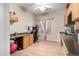 A spacious home office with built-in desk and lots of storage cabinets at 6461 S Kimberlee Way, Chandler, AZ 85249
