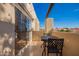 Outdoor balcony featuring a black patio set with a table and two chairs with a picturesque view at 11333 N 92Nd St # 2028, Scottsdale, AZ 85260
