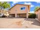 Complex with parking garage and stairwell in a beautiful residential neighborhood at 1214 N 84Th Pl, Scottsdale, AZ 85257