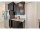Kitchen area featuring stainless steel refrigerator and granite countertops at 13568 N 144Th Dr, Surprise, AZ 85379