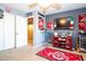 Bedroom with a ceiling fan and natural light from the window at 16626 W Baden Ave, Goodyear, AZ 85338