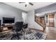 Inviting home office space with a large work area, and staircase at 1917 S Rock Ct, Gilbert, AZ 85295