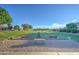 Bocce ball court surrounded by desert landscaping with residential buildings in the distance at 2101 S Meridian Rd # 354, Apache Junction, AZ 85120