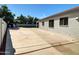 Spacious backyard area perfect for outdoor entertaining with concrete patio and privacy wall at 5255 W Cochise Dr, Glendale, AZ 85302