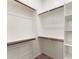 Bright walk-in closet with carpet flooring, white shelving, and wooden racks at 13110 W Avenida Del Rey --, Peoria, AZ 85383