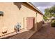 Side yard with paver walkway and block wall at 20623 N Enchantment Pass, Maricopa, AZ 85138