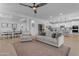 Bright and airy living room that opens to the dining room and the kitchen at 25582 S 224Th Way, Queen Creek, AZ 85142