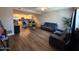 Open floor plan showing living room with hardwood floors and modern furniture at 2821 S Skyline Dr # 134, Mesa, AZ 85212