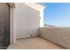 Balcony with brick flooring and a desert mountain view at 3800 E Lincoln Dr # 7, Phoenix, AZ 85018