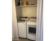 Convenient laundry room includes newer washer and dryer set and storage at 4537 N 26Th Dr, Phoenix, AZ 85017