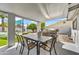 Outdoor dining area with a stainless steel barbecue, perfect for entertaining or enjoying meals al fresco at 6525 N 83Rd St, Scottsdale, AZ 85250