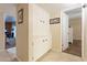 Hallway with tile flooring and built in cabinet at 801 W Tyson St, Chandler, AZ 85225