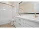 This bathroom showcases a tub and vanity, providing functionality with sleek fixtures at 1254 E Penedes Dr, Gilbert, AZ 85298