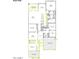 Detailed floor plan showcasing open living spaces, four bedrooms, and attached garages at 1254 E Penedes Dr, Gilbert, AZ 85298