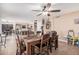 Open-concept dining area adjacent to the kitchen, providing a seamless flow for modern living and entertaining at 12574 W Desert Rose Rd, Avondale, AZ 85392