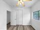 Bedroom featuring modern flooring, neutral walls, and a ceiling fan at 1321 E Pedro Rd, Phoenix, AZ 85042