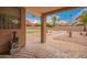 Covered back patio with brick pavers and a view of the backyard at 1365 N El Dorado Dr, Chandler, AZ 85224