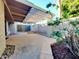 Covered back patio featuring brick pavers and a trellis cover at 1606 E Cactus Wren Dr, Phoenix, AZ 85020