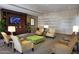 Inviting lounge area with comfortable seating, TV, and music-themed decor for a relaxed and entertaining atmosphere at 17938 W Cedarwood Ln, Goodyear, AZ 85338