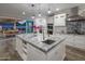 Kitchen with marble countertops, stainless steel appliances, and island with seating at 3401 N 34Th Pl, Phoenix, AZ 85018