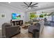 Bright and airy living room with large windows, comfortable seating, and stylish decor at 3401 N 34Th Pl, Phoenix, AZ 85018