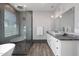 Bright main bathroom with soaking tub, double sinks and walk-in shower at 3401 N 34Th Pl, Phoenix, AZ 85018