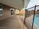 Covered patio with view of pool and backyard at 3739 W Mission Ln, Phoenix, AZ 85051