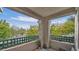 Enjoy the fresh air on this balcony with green railings and views of the city at 15221 N Clubgate Dr # 2094, Scottsdale, AZ 85254
