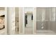 Modern bathroom with a walk-in shower, toilet, and stylishly organized walk-in closet at 2940 N 98Th Ln, Phoenix, AZ 85037