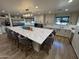 Expansive kitchen featuring a large center island and modern stainless steel appliances at 305 S Val Vista Dr # 169, Mesa, AZ 85204