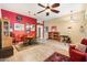 Inviting dining room with tiled floors and ample space for entertaining at 5932 W Poinsettia Dr, Glendale, AZ 85304