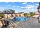Private backyard pool with a patio area, landscaping, and ideal for outdoor enjoyment at 5932 W Poinsettia Dr, Glendale, AZ 85304