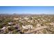 Stunning aerial view of a desert community highlighting the mountain views and landscape at 6240 E Ironwood Dr, Scottsdale, AZ 85266