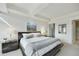 Cozy bedroom features a king bed, modern lighting, and contemporary artwork at 7161 E Rancho Vista Dr # 6002, Scottsdale, AZ 85251