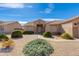 Well maintained single-story home with desert landscaping and a welcoming front entrance at 8637 E Olla Ave, Mesa, AZ 85212