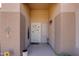 A welcoming front entryway with decorative accents and a charming welcome mat at 8637 E Olla Ave, Mesa, AZ 85212
